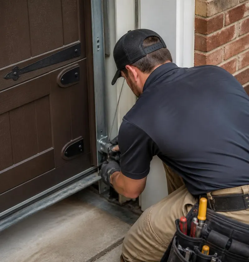 Off Track Door Repair in Raiford